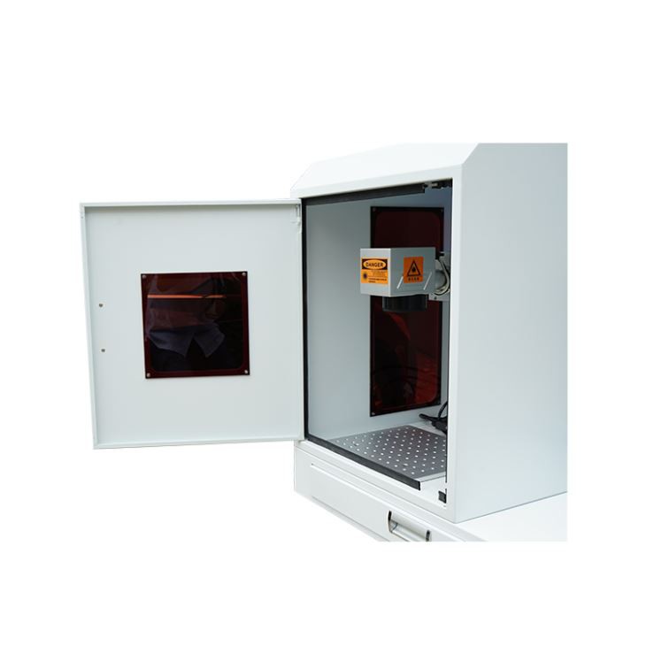 Cheap Full Enclosed Cabinet Fiber Laser Marking Machine 30W